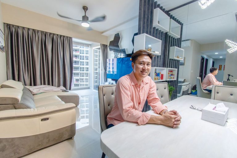陳明輝說免卻住屋煩惱，他可專心家庭和事業發展。