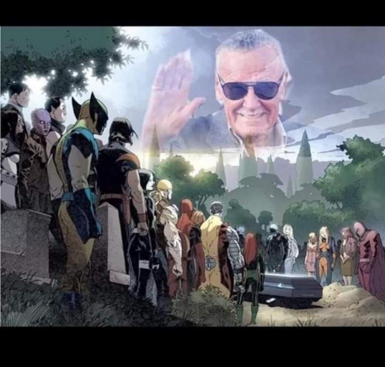 網文改圖向Marvel之父Stan Lee致敬。(互聯網)