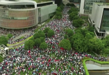 【拒絕攬炒】「反暴力救香港」    大會聲稱 47.6萬人參與集會