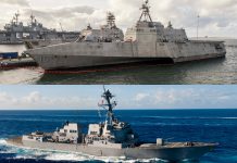 美軍艦兩度闖南海島礁 中國海軍警告驅逐