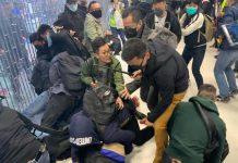 【暴亂不止】黑衣人上水擾亂商場驅趕內地客 警拘14人