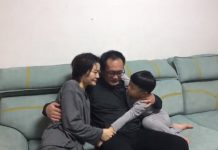 內地維權律師王全璋昨回京與家人團聚