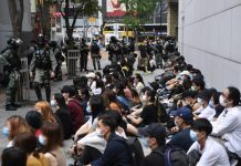 【止暴制亂】反國歌國安法示威拘396人　近180人為學生