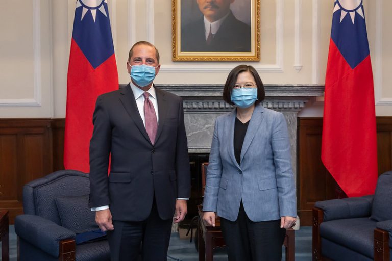 美國衞生部長阿薩爾出訪台灣。