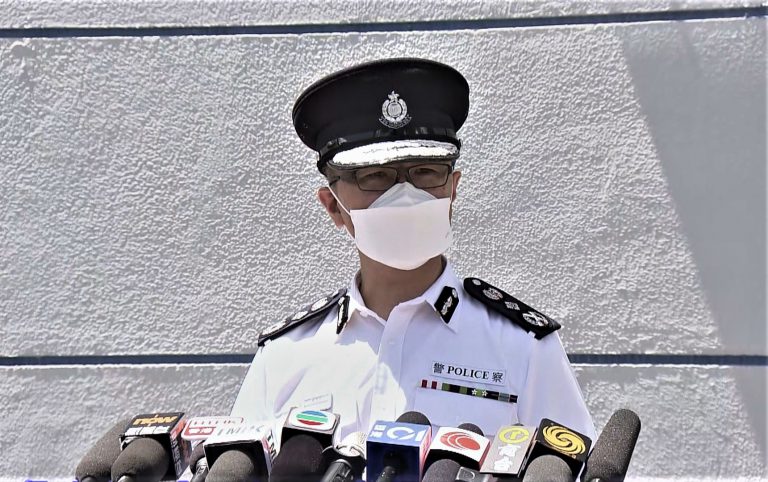 蕭澤頤說，若有人違反《香港國安法》或任何本港法律，警方一定會果斷執法、追究到底。