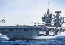 英媒：解放軍核潛艇跟蹤英航母伊利沙伯女王號