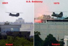 【阿富汗局勢】美直升機撤離阿富汗使館人員　央視嘲諷「西貢時刻再現」