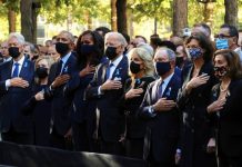 拜登及2名前總統出席911恐襲20周年紀念式