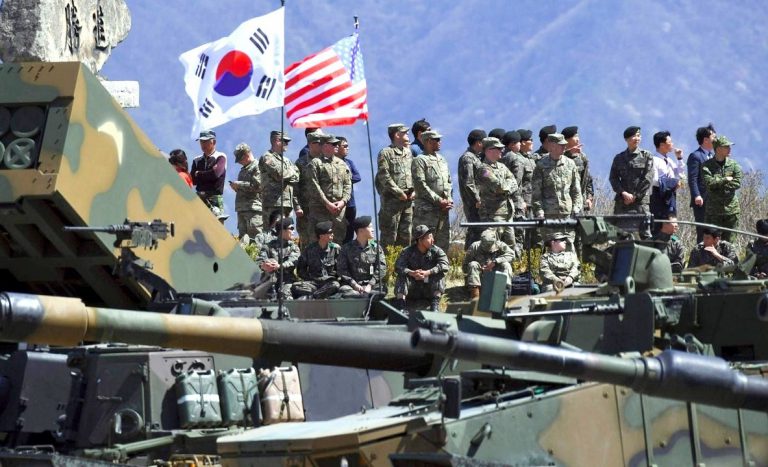 北韓指美國聚集在台灣附近的力量及駐南韓軍力，可以隨時投入針對北韓。