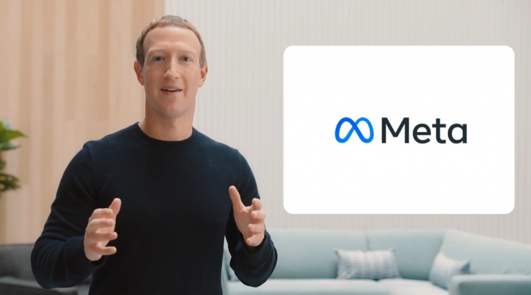 朱克伯格宣布，Facebook將改名為Meta。（影片截圖）