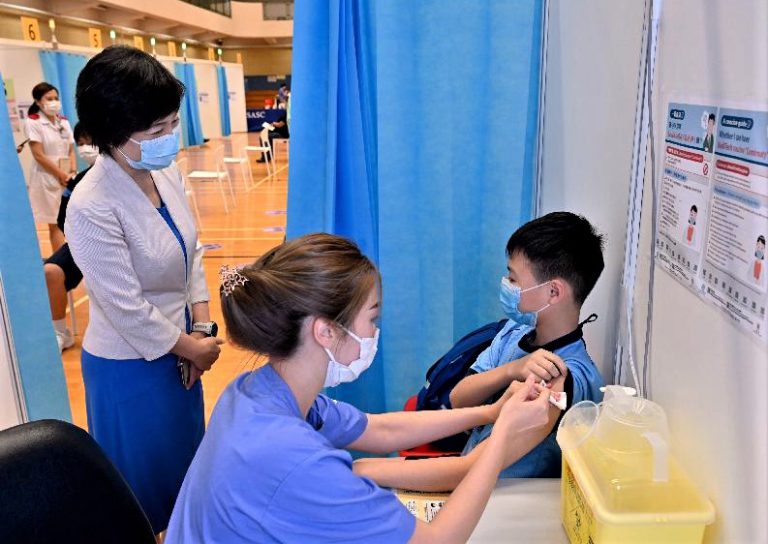 政府下周開始為5至11歲學童注射科興疫苗。