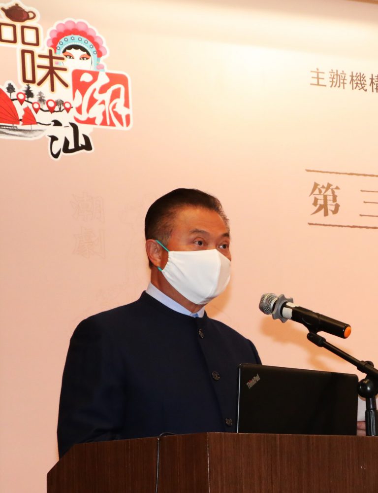 陳振彬主席致辭時表示，第三屆「香港潮州節」以潮人勤奮拼搏、團結互助的特點，展示潮總作為重要而又活躍的愛國愛港力量。
