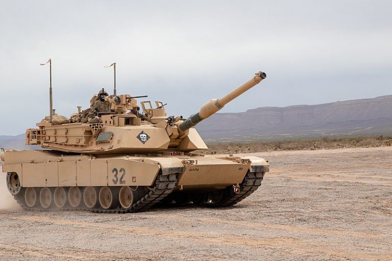 美國表示會向烏克蘭供應M1坦克。﹙互聯網﹚