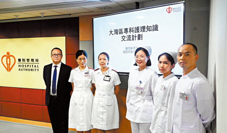 醫管局昨日安排了粵港兩地護士與傳媒見面。(資料圖片)