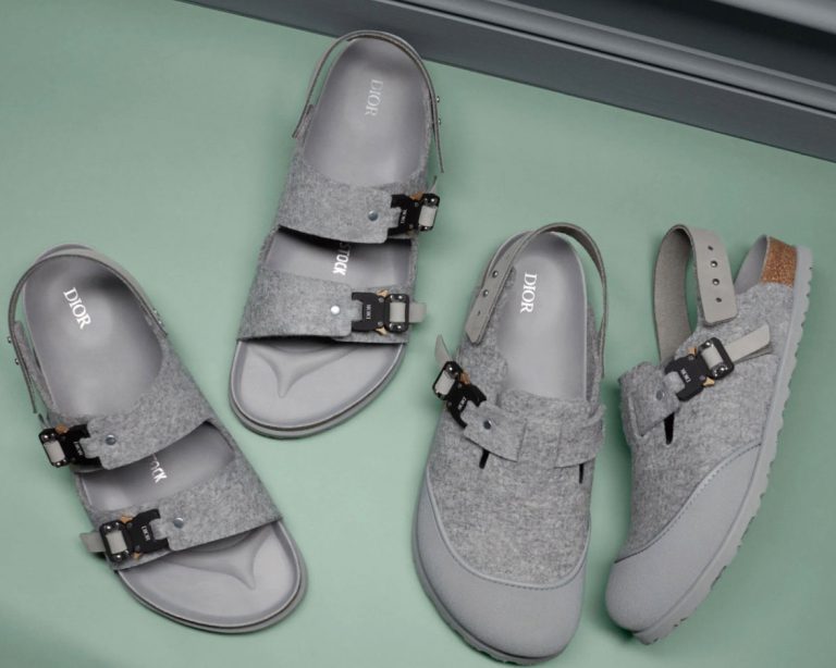 早前Dior特別找來德國知名鞋履品牌Birkenstock合作推出涼鞋，不過鞋款並非走機能路線。
