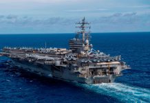 美國「列根號」航母停靠南韓　北韓批評是嚴重軍事挑釁