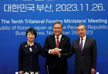 中日韓外長四年來首次會議　冀盡快促成三國元首召開峰會