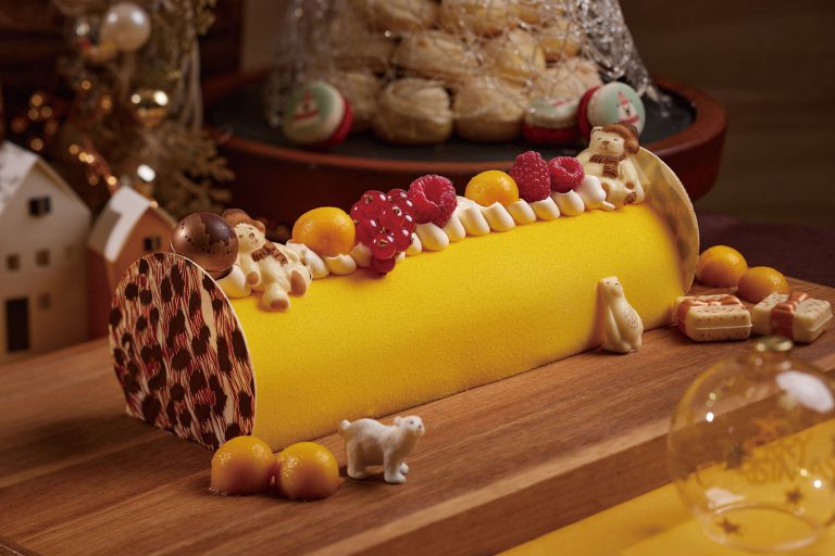 栗子樹頭蛋糕
樹頭蛋糕是傳統聖誕甜品，加上綿滑粉糯的栗子更清香滋味。