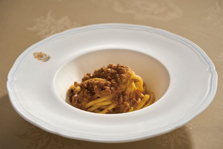 自家製粗意大利麵 $468
每天新鮮自家製的意大利麵條，簡單配上傳統意式燴鴨肉，滋味可口。