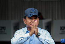 印尼總統大選　國防部長普拉博沃料勝出