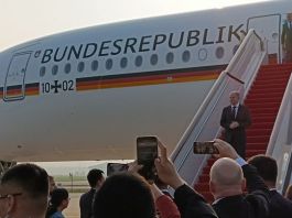 德國總理朔爾茨抵達重慶　周二赴京會晤習近平
