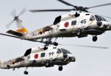 日本海上自衞隊2架巡邏直升機墜毀　1死7失蹤　