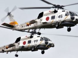 日本海上自衞隊2架巡邏直升機墜毀　1死7失蹤　