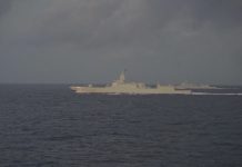 回應美國軍演　中國三艘萬噸大型驅逐艦南海開展六日訓練