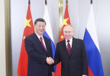 習近平在哈薩克會晤普京　稱中俄要秉持世代友好　努力維護兩國權益