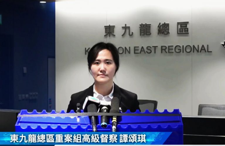 譚頌琪指出,被捕男子報稱學生,他向受害人收取騙款時當場拘捕。