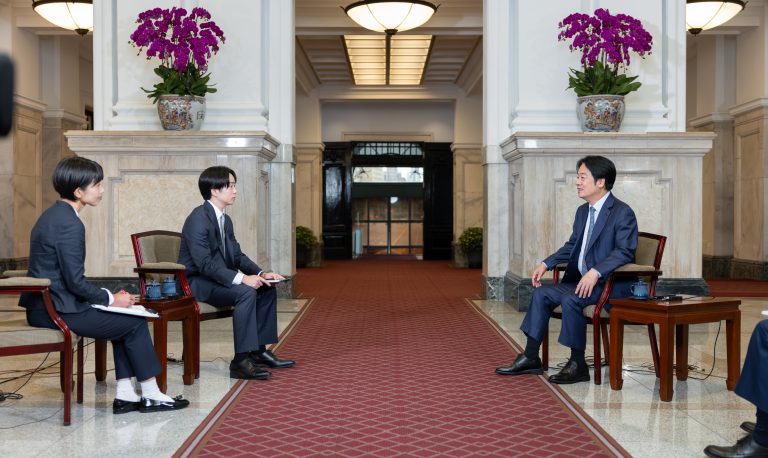 賴清德接受「NTV日本電視台」及「讀賣電視台」專訪。(網絡圖片)