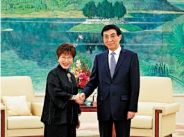 王滬寧洪秀柱北京會面　共籲堅持一中反對台獨