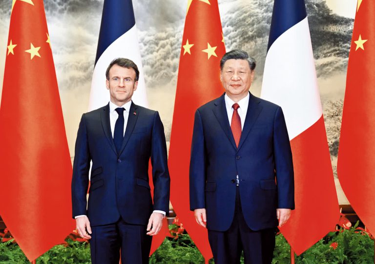 習近平與馬克龍通話,指中法應加強合作願同歐攜手應對挑戰。(新華社資料圖片)