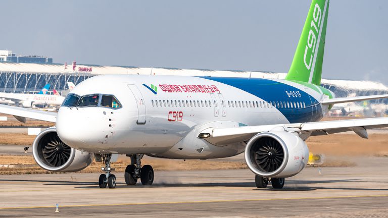 國產大飛機C919。(網上圖片)