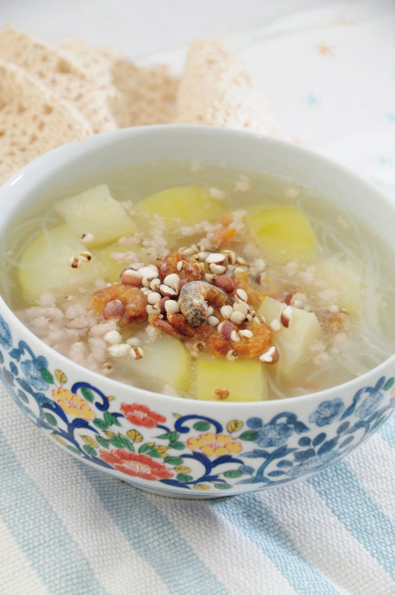 節瓜粉絲蝦米湯