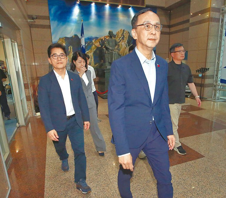 國民黨主席朱立倫向賴清德喊話,指朝野要和不要鬥、要對話不是訓話。(台灣中時新聞網圖片)
