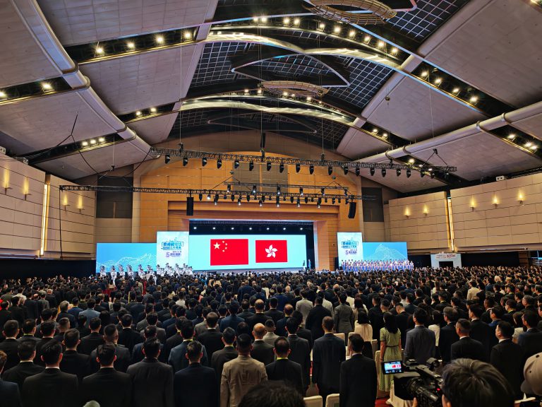 《香港國安法》公布實施五周年論壇今早舉行。(燊亮攝)。