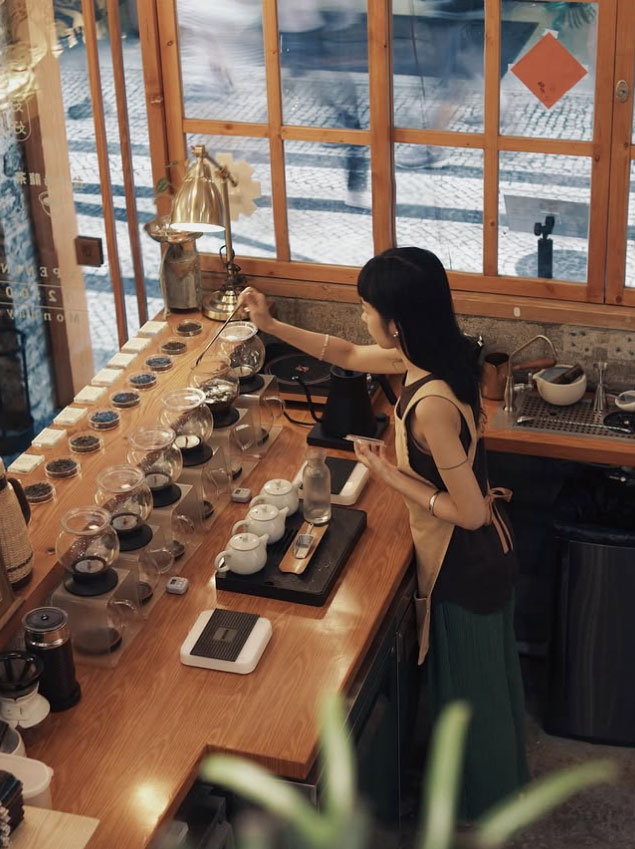 店內提供各式泡茶。