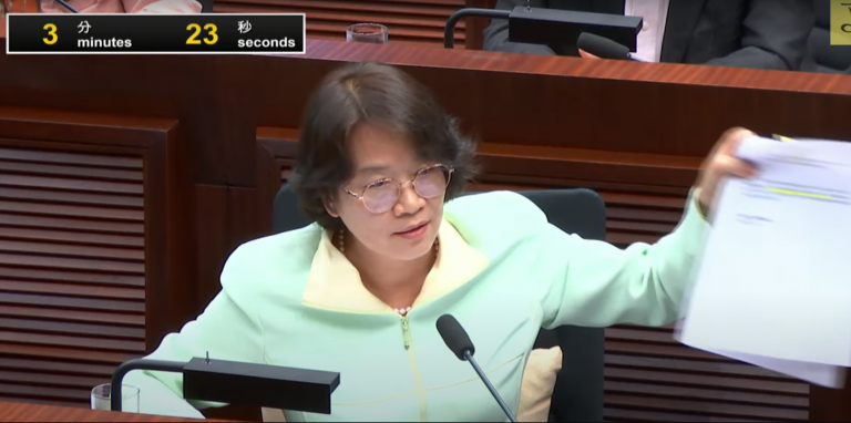 梁美芬指,即使立法會通過同性伴侶登記制度,仍然會官司不斷,折騰不會減少。(影片截圖)