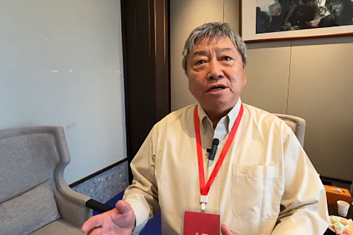 台學者鄭道聰在福州發表《訪查乙未抗日台南戰場遺址》調查報告,介紹台南22座埋葬抗日烈士的廟宇。(台灣梅花新聞網圖片)